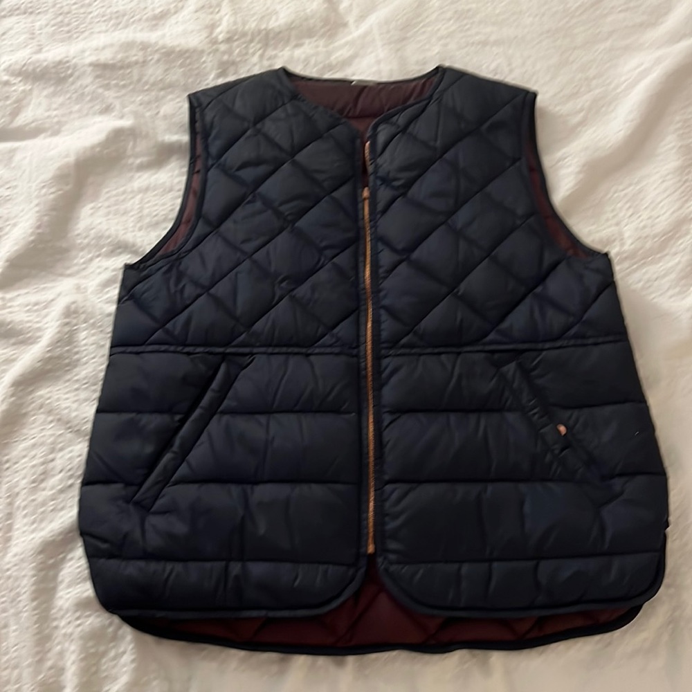 high quality navy vest